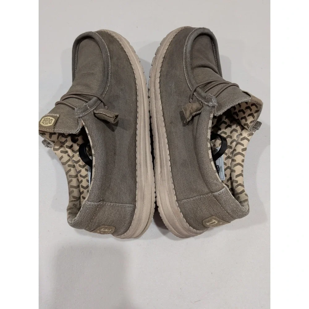 Hey Dude Mens Wally Tobocco Stretch Slip On Size 10 M